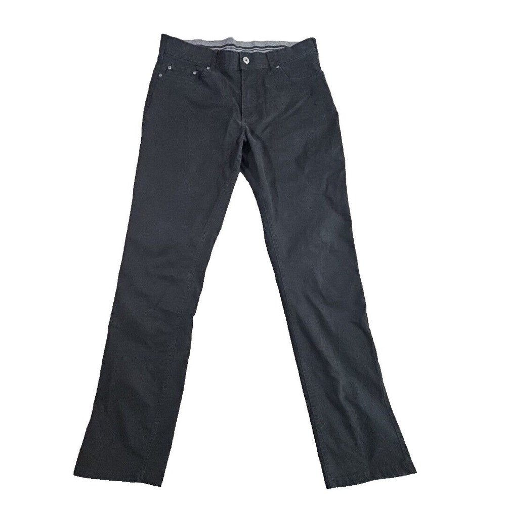 Member's Mark Mason Chino Men's W34xL32 Black Stretch Style M721480 5 Pocket
